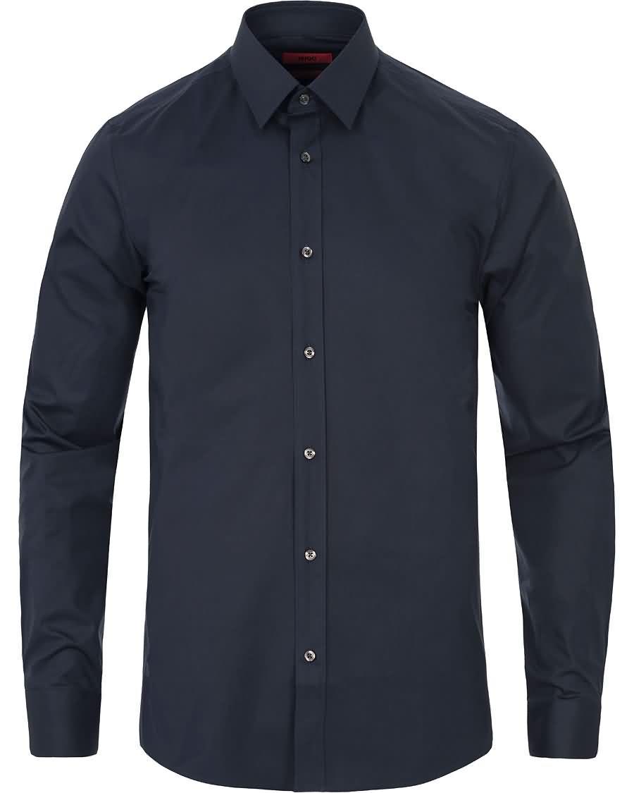 hugo elisha slim fit shirt open blue Prisen Lav bfitx